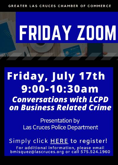 Friday Zoom-Conversations with LCPD on Business Related Crim